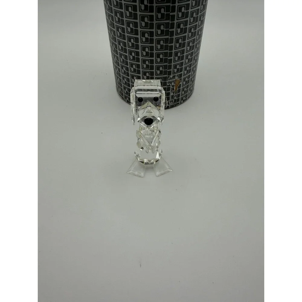 Swarovski Crystal Standing Dog Figurine 7635 Clear Retired